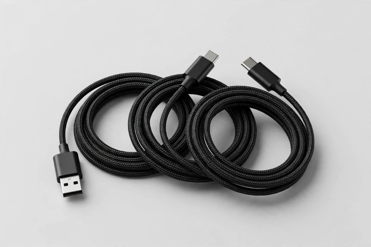 Braided Nylon Cable 3-Pack